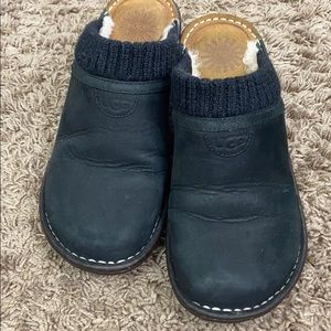 uggs gael knit cuff wedge slip sz 7